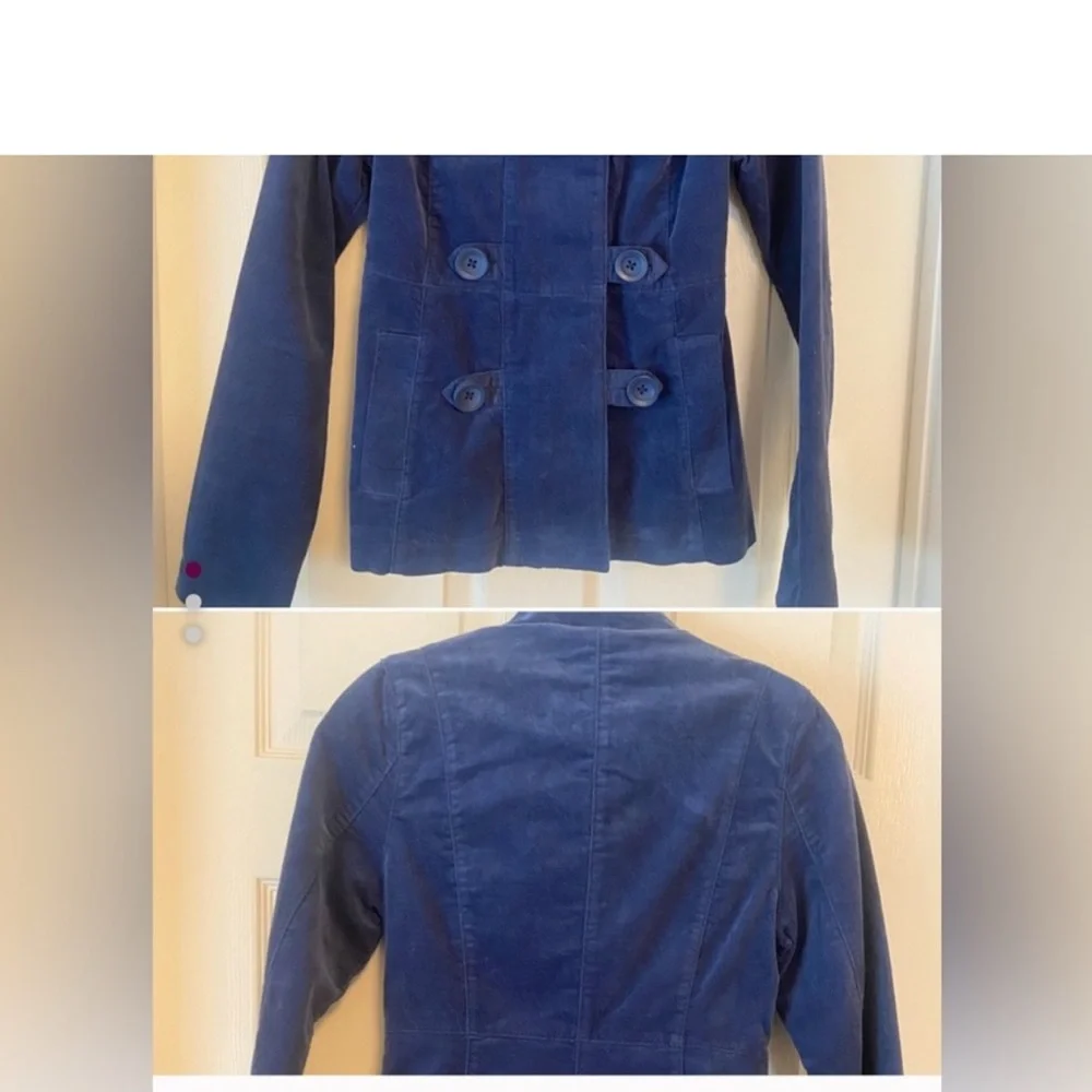 Mossimo Supply Co Blue Pea Coat Double-Breasted